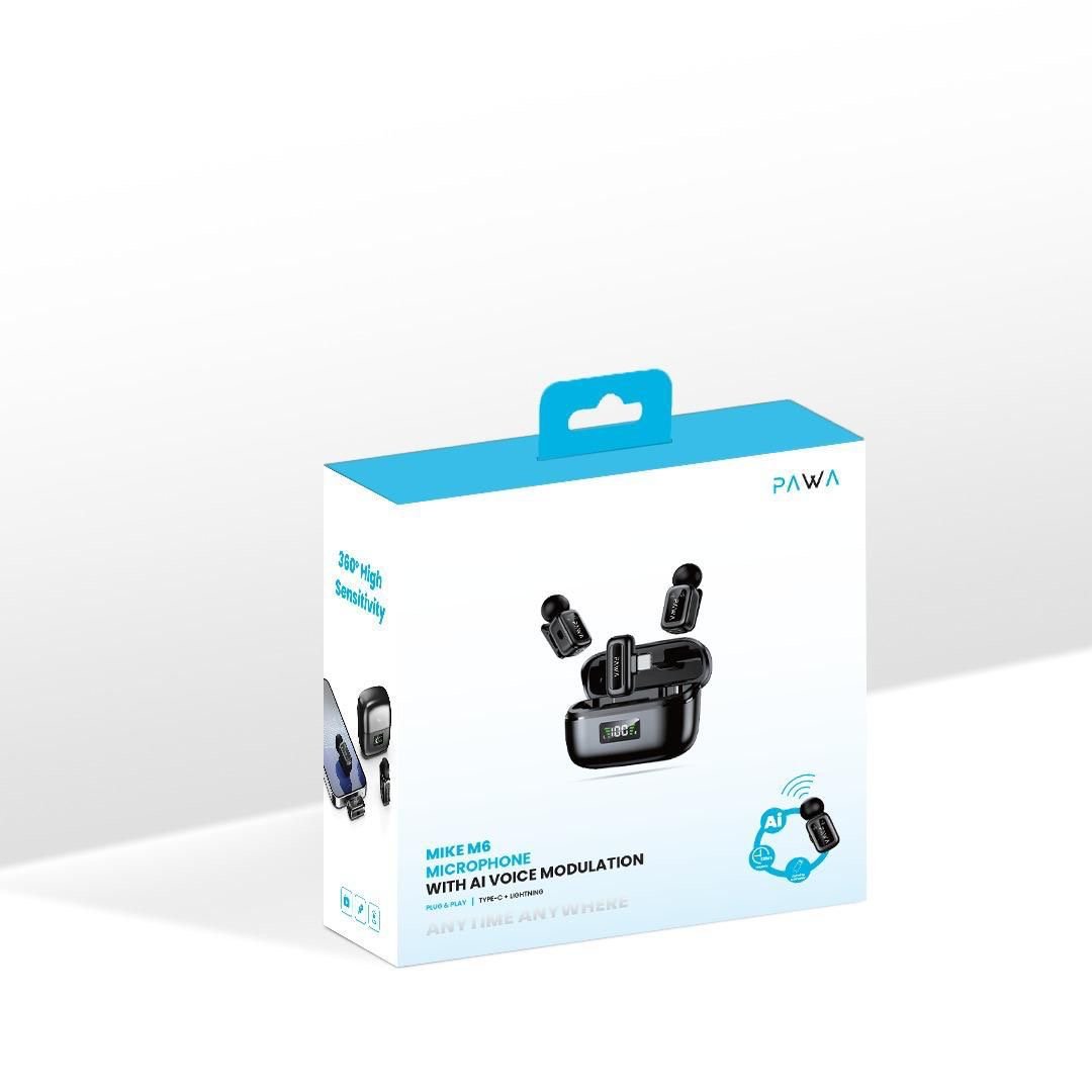 *Pawa* Mike M6 Microphone With AI Voice Modulation.