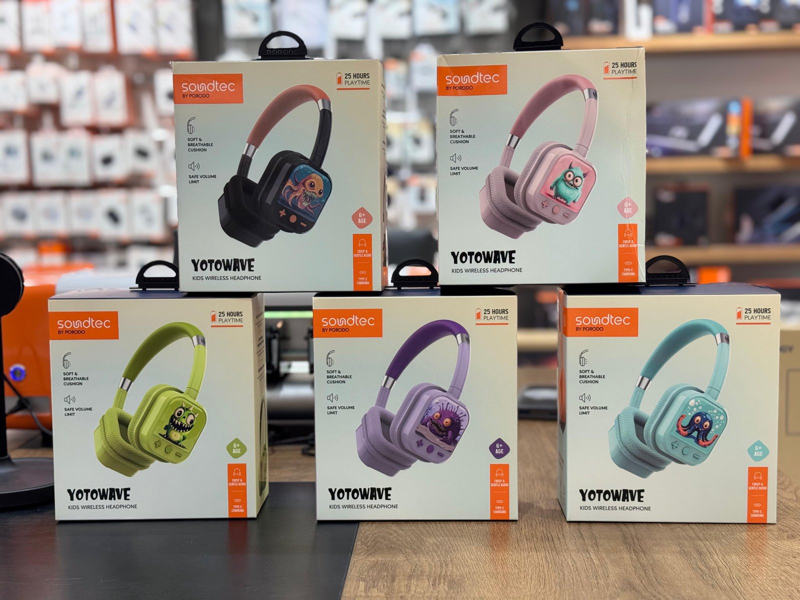 Porodo Soundtec Yotowave Kids Wireless Headphone