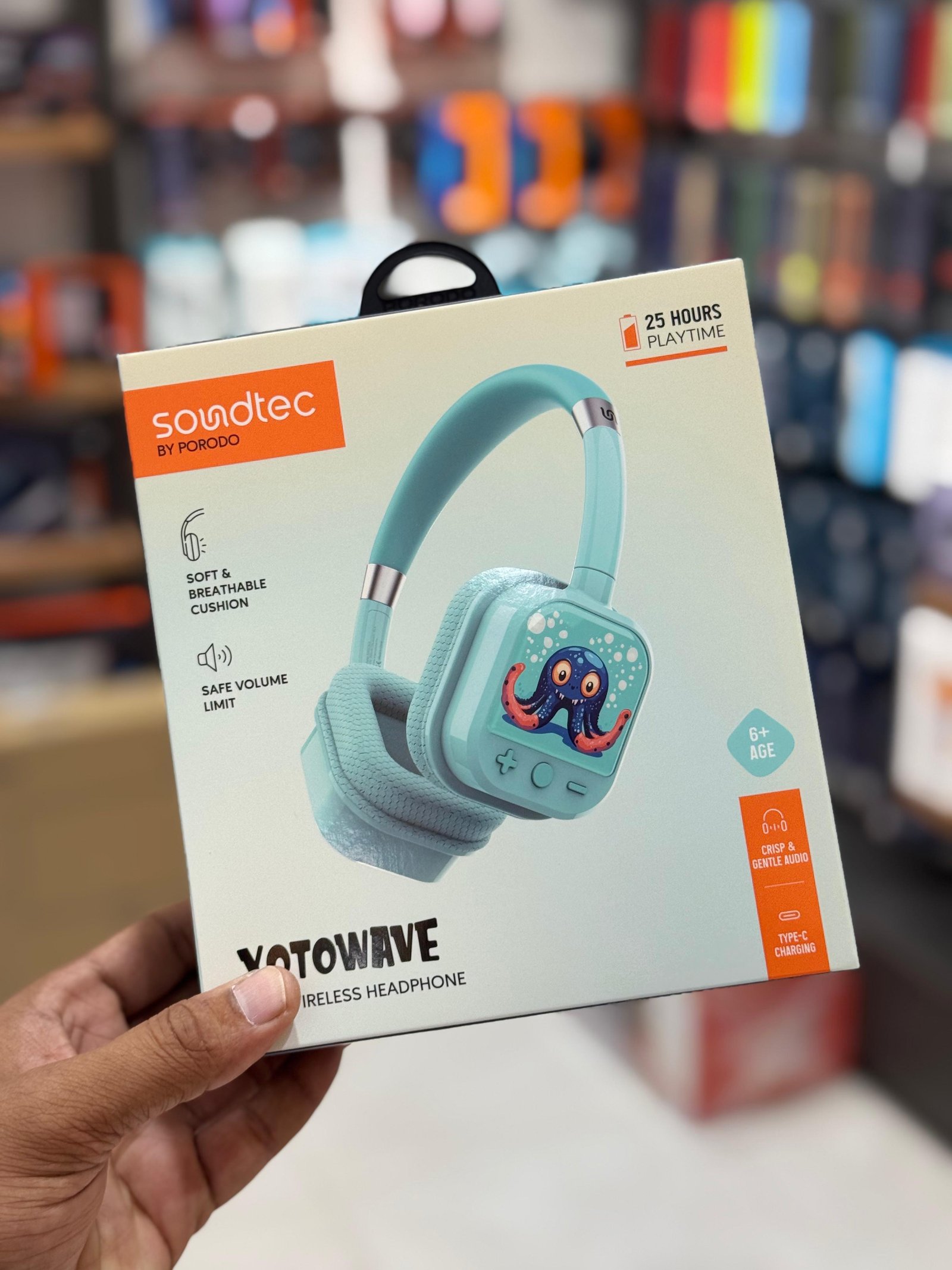 Porodo Soundtec Yotowave Kids Wireless Headphone