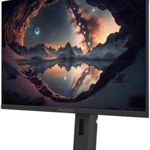 Powerology 27" 4K Office Monitor with RGB light - AMD Free Sync - HDR Enhanced Visual Contrast - 60Hz - 4K Ultra HD - Black