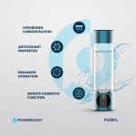 Powerology Hydrogen-Rich Water Generator, OLED Display, One-Touch Control, 10 Electrolysis Cycle, 1200mAh Battery, 280ml Capacity, High Performance Su