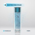 Powerology Hydrogen-Rich Water Generator, OLED Display, One-Touch Control, 10 Electrolysis Cycle, 1200mAh Battery, 280ml Capacity, High Performance Su