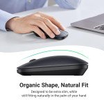 UGREEN Wireless Mouse, 2.4G Slim Silent Computer Mouse with 4000 DPI, USB Cordless Mouse with 18-Month Battery Life, Small Flat Portable Optical Mice