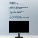 Powerology 27" 4K Office Monitor with RGB light - AMD Free Sync - HDR Enhanced Visual Contrast - 60Hz - 4K Ultra HD - Black