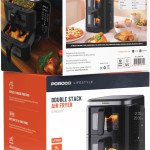 Porodo Lifestyle Double Stack Air Fryer,