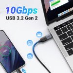 UGREEN USB to USB C Adapter 10Gbps,2 Pack USB C to USB Adapter USB C 3.2 Gen 2 Male to USB A Female Adapter Compatible with iPhone 15 Pro/Samsung/MacB