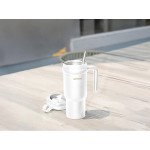 LePresso Coffee Mug with Stainless Straw, 900mL Capacity, Durable Stainless Steel Material, Dual Drink Mode, Lightweight - Black