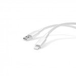 Powerology Braided USB-A To Lightning Data & Fast Charge Cable -white