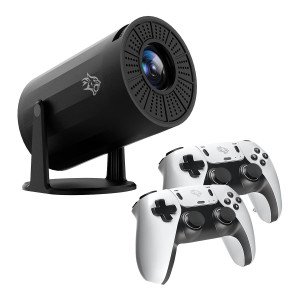 Porodo Gaming 4K Projector with Auto Keystone and Gamepad Controller, Android 11.0 Operating System, Wi-Fi 2.4/5 GHz and BT 5.0 Connectivity, English