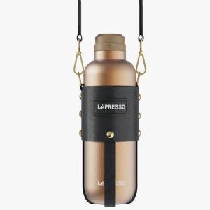 LePresso ThermaTrail Thermos Bottle with Crossbody Strap