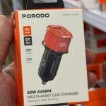 Porodo 60W Averin Multi-Port Car Charger Aluminum Alloy Housing