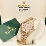 Rolex Full Stone Battery Watch 04