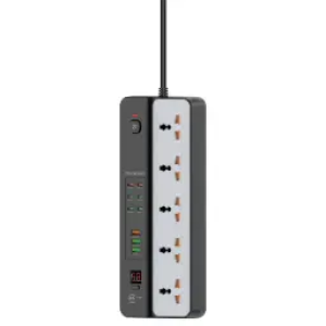 Porodo 3000W | 5AC Universal Power Strip with 9 USB Ports (6C + 3A)