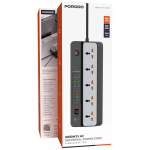 Porodo 3000W | 5AC Universal Power Strip with 9 USB Ports (6C + 3A)
